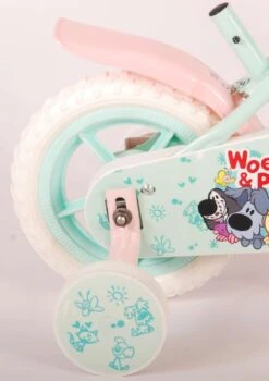 Volare Woezel & Pip Kinderfiets - Meisjes - 10 Inch - Mint Blauw/Roze - Doortrapper -Winkel Voor Fietsbenodigdheden 847x1200