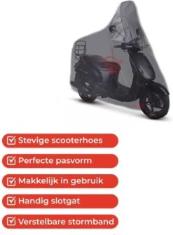 CUHOC Scooterhoes Voor De Sym Fiddle 2 & 3 (Met Hoog Windscherm) Stofvrij / Ademend / Waterdicht Redlabel -Winkel Voor Fietsbenodigdheden 881x1200