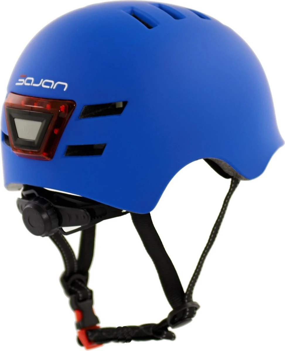 Sajan Fietshelm - Skatehelm Helm Mat-Blauw - LED Verlichting - Maat-S 6 Sajan Fietshelm - Skatehelm Helm Mat-Blauw - LED Verlichting - Maat-S - Afbeelding 4